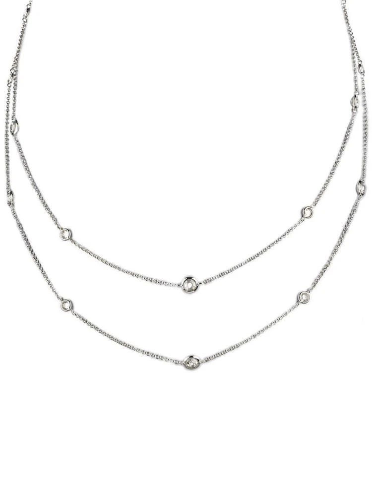 商品Nadri|Rhodium Plated Cubic Zirconia 54 Inch Long Necklace,价格¥677,第1张图片