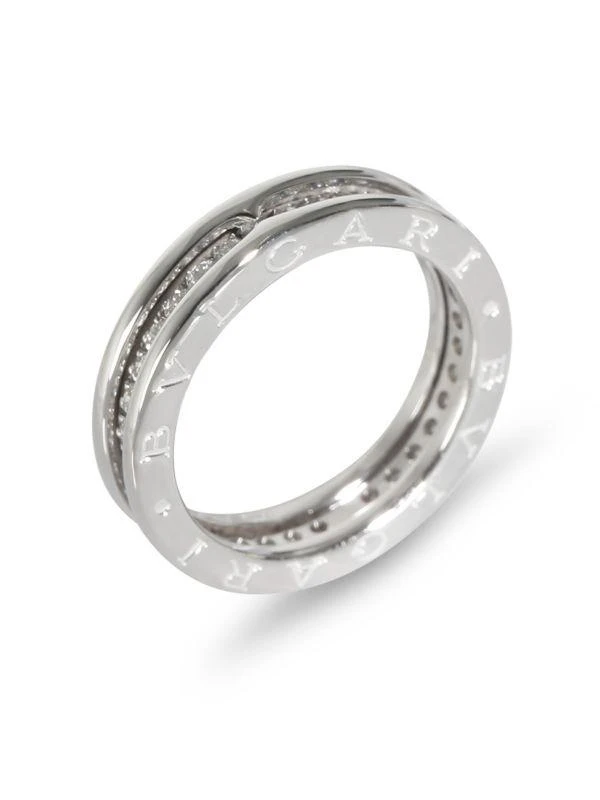 商品[二手商品] BVLGARI|Bvlgari B.Zero1 Band In 18K White Gold 0.48 Ctw,价格¥24742,第2张图片详细描述