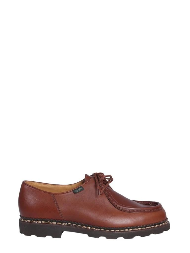 商品Paraboot|Paraboot men's brown leather loafers,价格¥4151,第1张图片