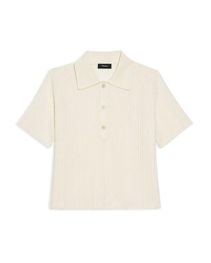 商品Theory|Cotton Cropped Polo Top,价格¥663,第5张图片详细描述