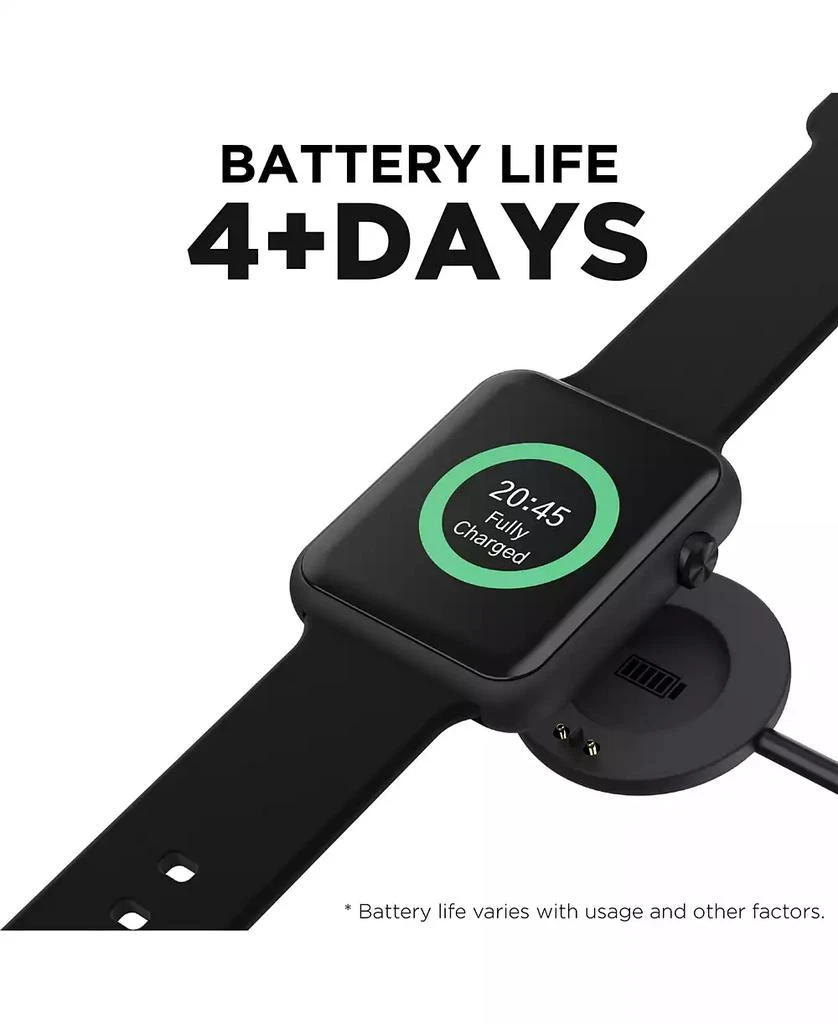 Air 4 Unisex Black Silicone Strap Smartwatch 商品