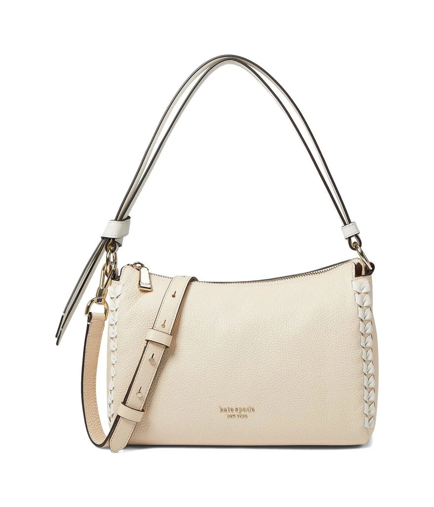 商品Kate Spade|Knott Whipstitched Pebbled Leather Medium Shoulder Bag,价格¥2555,第1张图片