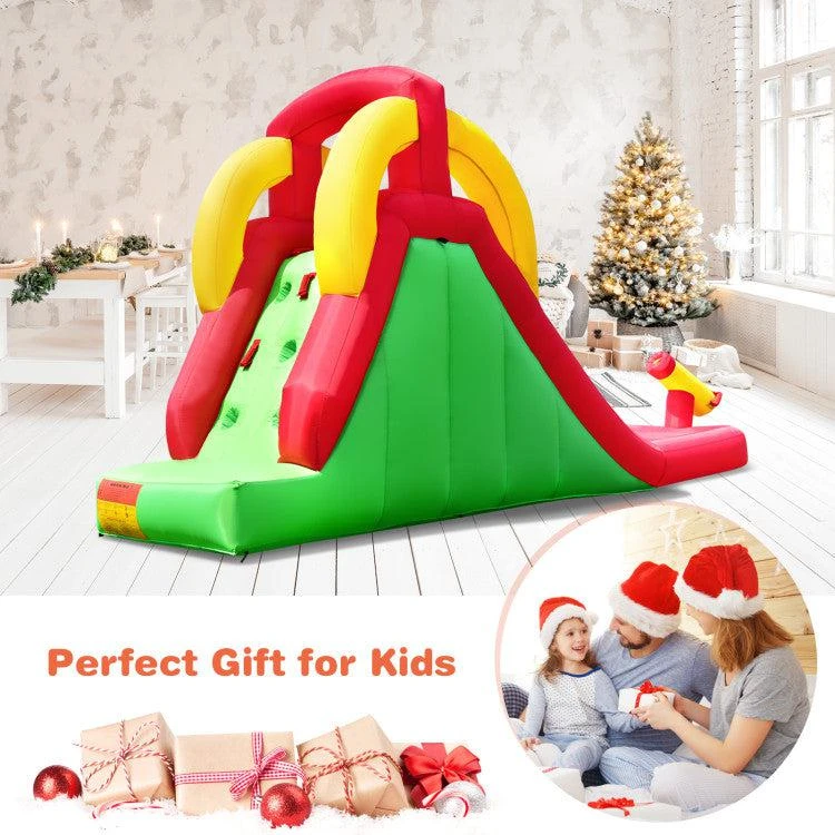 商品Hivvago|Inflatable Water Slide Bounce House with Climbing Wall Jumper and 480W Blower,价格¥3144,第3张图片详细描述
