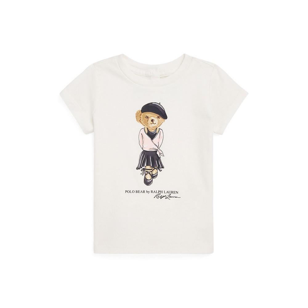 商品Ralph Lauren|Baby Girls Polo Bear Short Sleeve Jersey T-shirt,价格¥244,第1张图片
