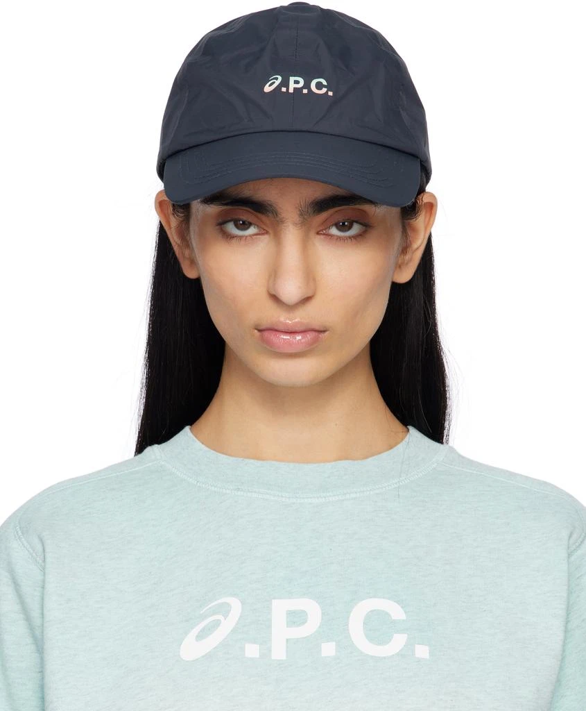 商品A.P.C.|海军蓝 ASICS 联名 Charlie 棒球帽,价格¥989,第1张图片