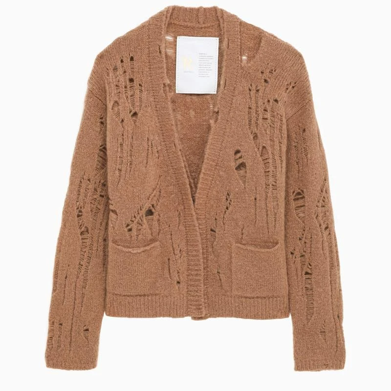 商品RAMAEL|RAMAEL Cardigan en mélangé de couleur biscuit,价格¥2390,第1张图片