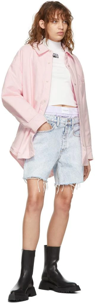 商品Alexander Wang|Blue Boxer Layer Denim Shorts,价格¥1157,第4张图片详细描述