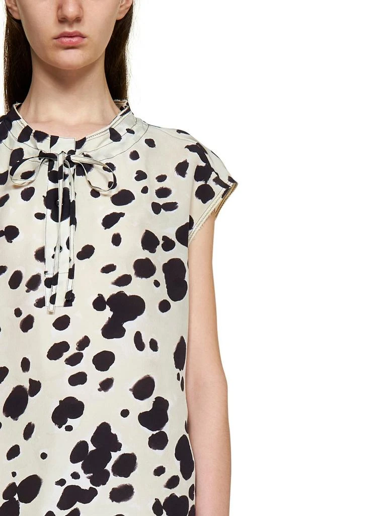 商品Marni|Marni Polka Dot Tie-Neck Sleeveless Blouse,价格¥2401,第5张图片详细描述