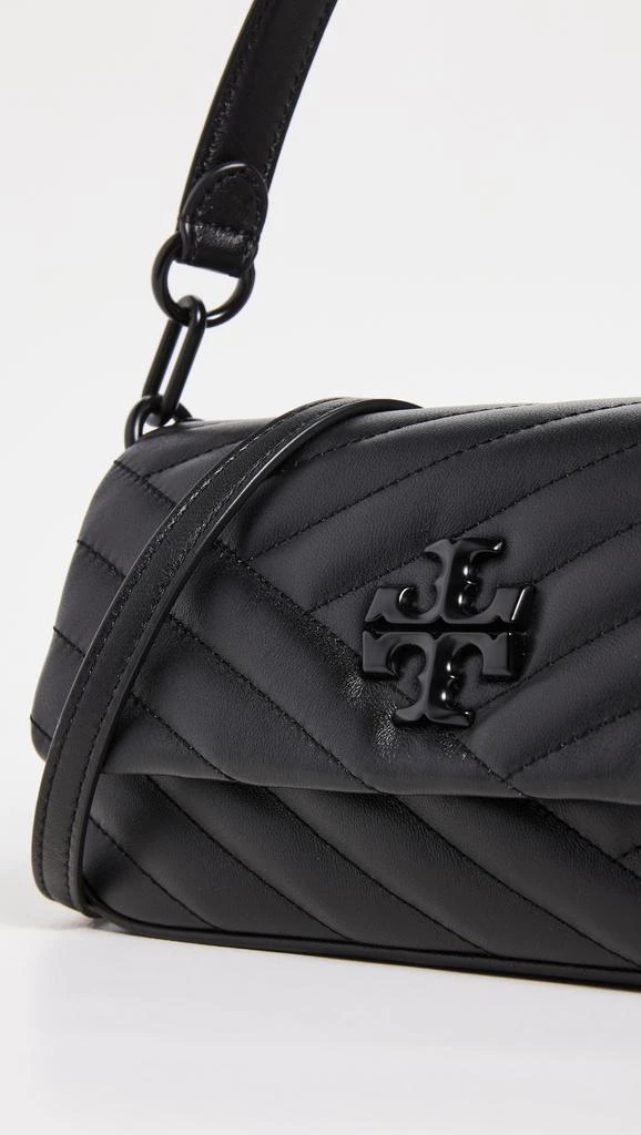 商品Tory Burch|Tory Burch 汤丽柏琦 Kira Chevron Powder Coated Small Flap Shoulder Bag,价格¥3749,第4张图片详细描述