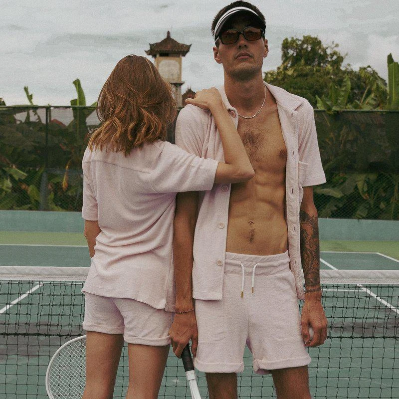 商品Sette|Towel Boy Cabana Shirt Blush,价格¥354,第2张图片详细描述