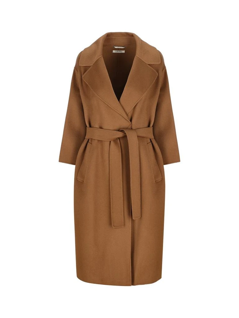 商品Max Mara|'S Max Mara Belted Long-Sleeved Coat,价格¥4997,第1张图片