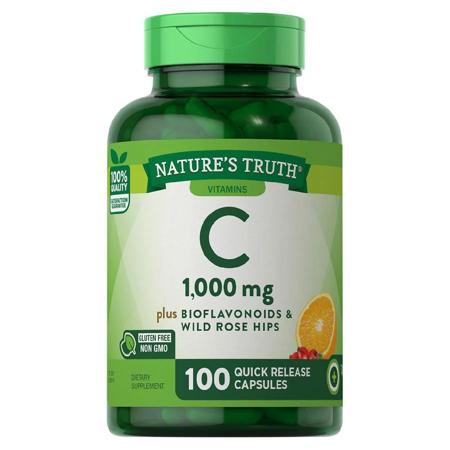 商品Nature's Truth|Vitamin C 1000 mg plus Bioflavonoids & Wild Rose Hips,价格¥84,第1张图片