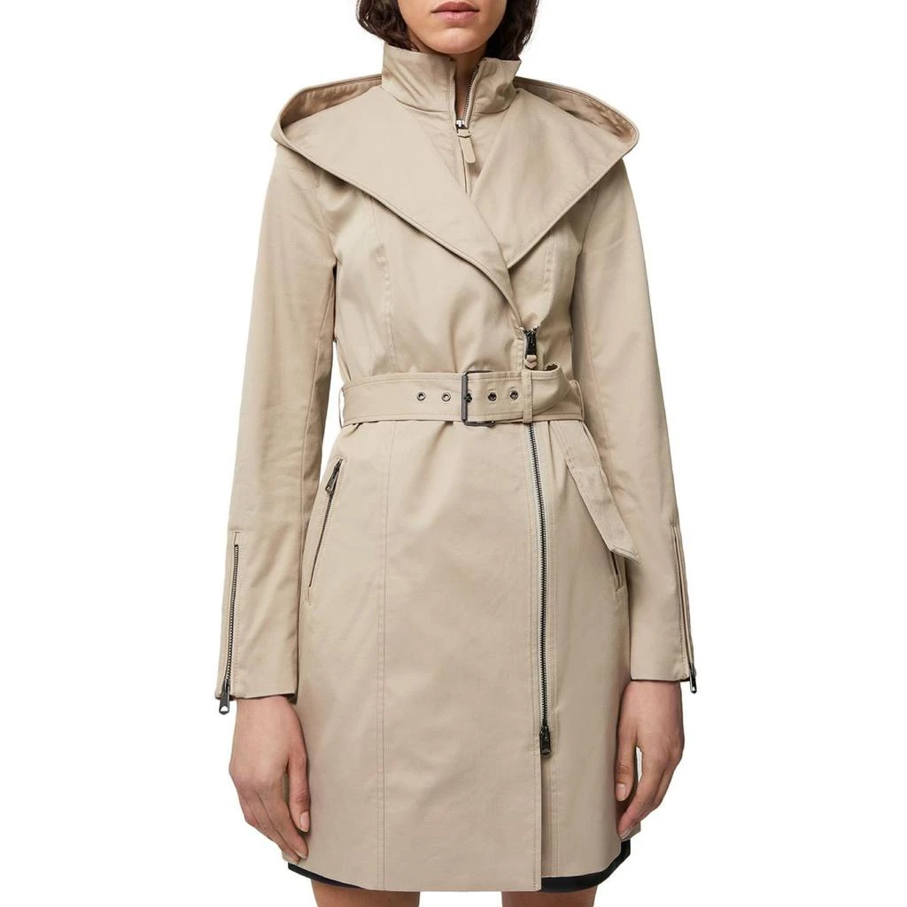 商品Mackage|Mackage Womens ADELA Lambskin rm Polyester Trench Coat,价格¥1531,第1张图片