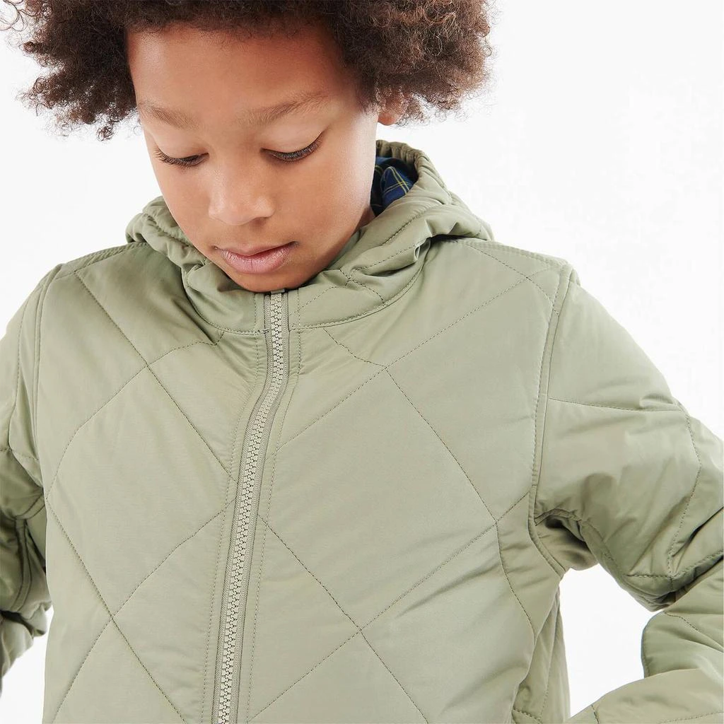 商品Barbour|Barbour Boys' Quibb Quilted Jacket - Moss,价格¥287,第3张图片详细描述