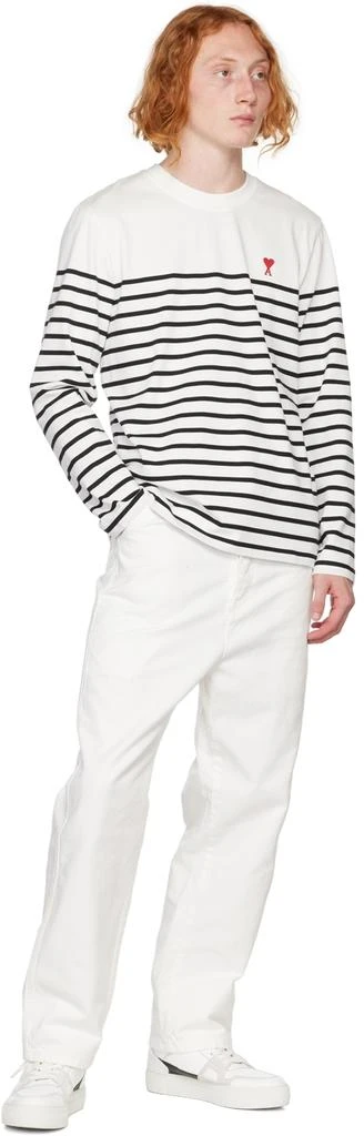 商品AMI|White Ami de Cœur Long Sleeve T-Shirt,价格¥707,第4张图片详细描述