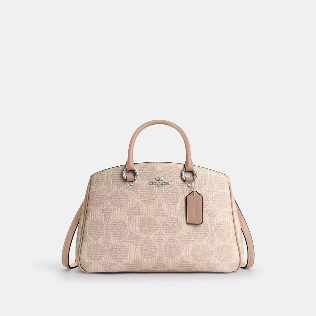 商品Coach|Savannah Carryall Bag In Signature Canvas,价格¥1728,第1张图片