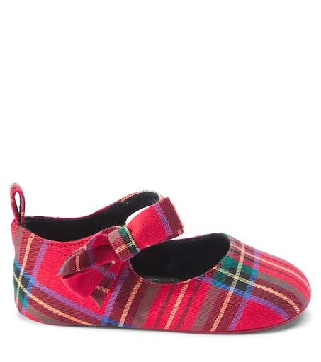 商品Christian Louboutin|Baby Lou Babe checked Mary Jane flats,价格¥2706,第3张图片详细描述