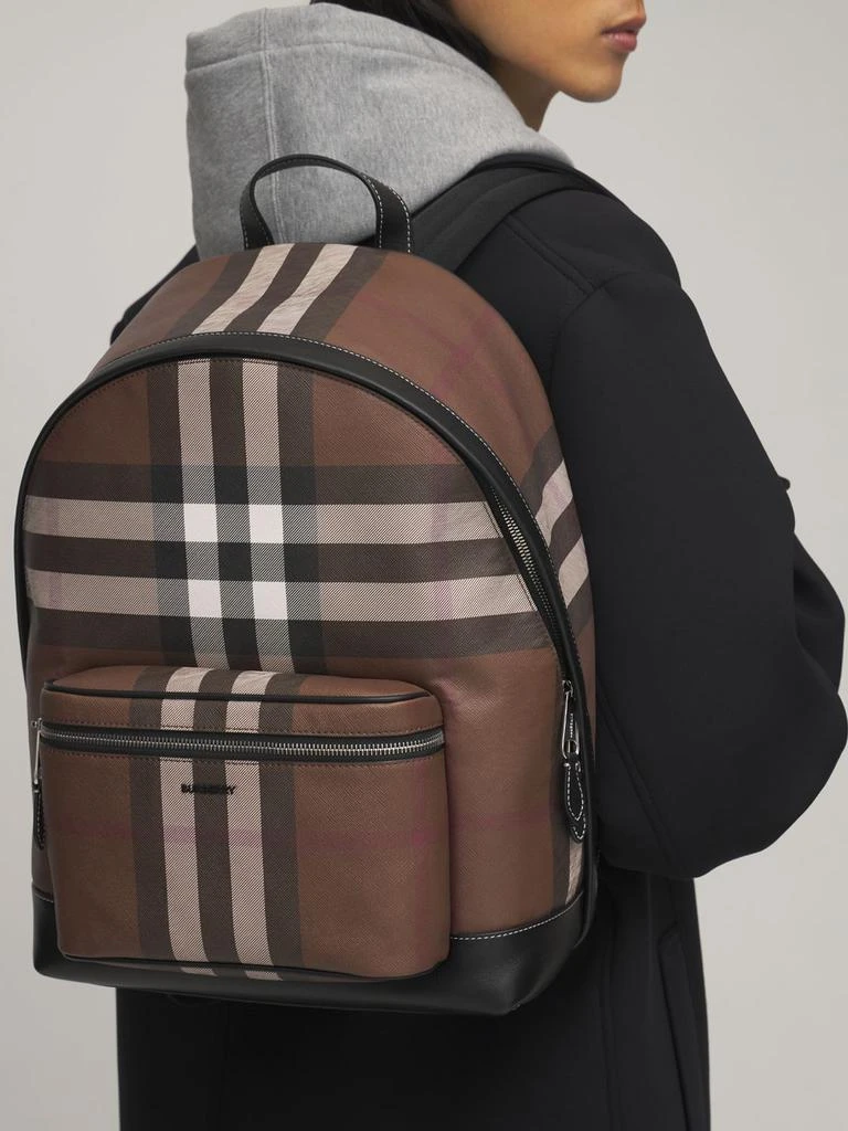 商品Burberry|Jett Check E-canvas Backpack,价格¥13378,第2张图片详细描述