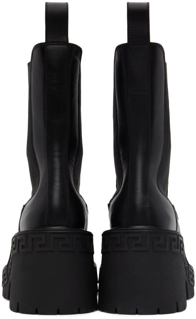 商品Versace|Black Greca Chelsea Boots,价格¥2743,第2张图片详细描述