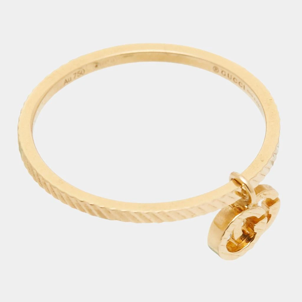 商品[二手商品] Gucci|Gucci GG Running 18k Yellow Gold Charm Ring Size 56,价格¥5435,第3张图片详细描述