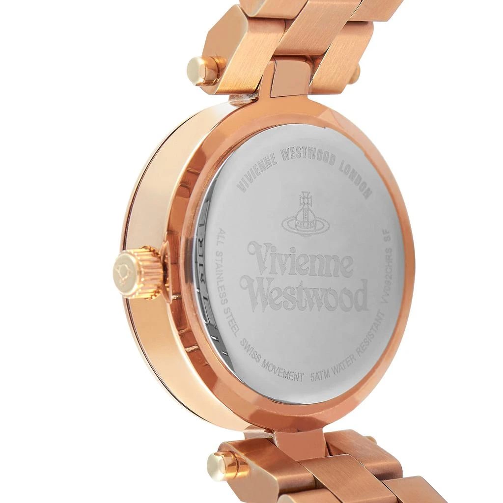 商品Vivienne Westwood|Vivienne Westwood Westbourne Stone Rose Gold-Tone Stainless Steel Watch VV092CHRS,价格¥1699,第3张图片详细描述