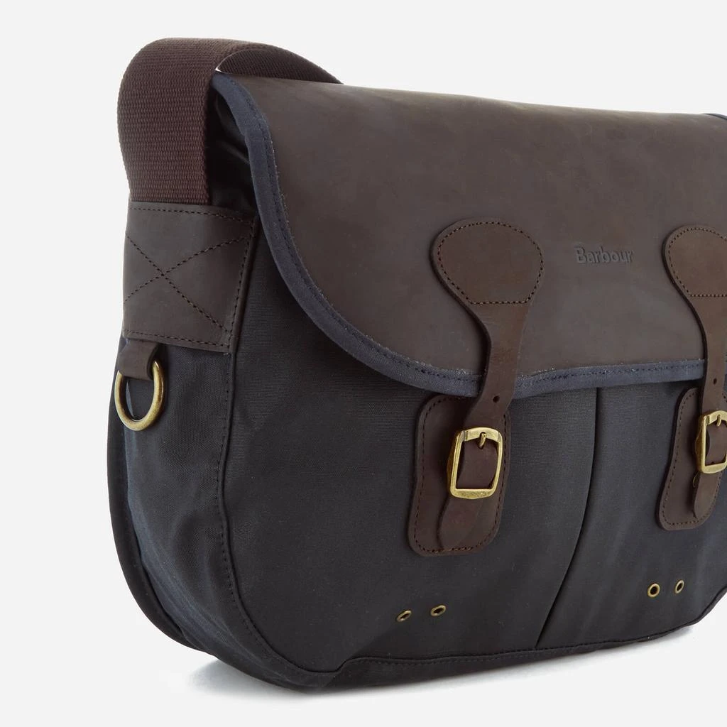 商品Barbour|Barbour Heritage Men's Wax Leather Terras Bag - Navy,价格¥1275,第5张图片详细描述