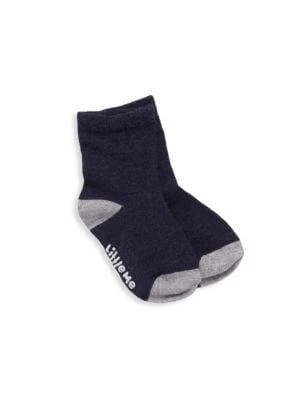 商品Little Me|Baby Boy's 3-Piece Colorblock T-Shirt, Heathered Joggers & Socks Set,价格¥135,第4张图片详细描述
