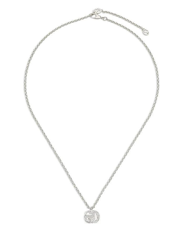 商品Gucci|Sterling Silver Marmont Double G Pendant Necklace, 14.9-16.5",价格¥2243,第3张图片详细描述