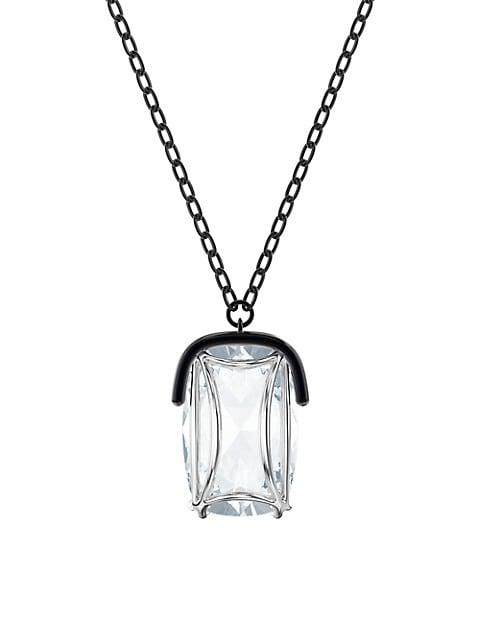 Harmonia Swarovski Crystal Oversized Black Pendant Necklace商品第1张图片规格展示