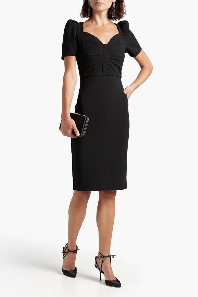 商品Badgley Mischka|Pleated crepe dress,价格¥1981,第2张图片详细描述