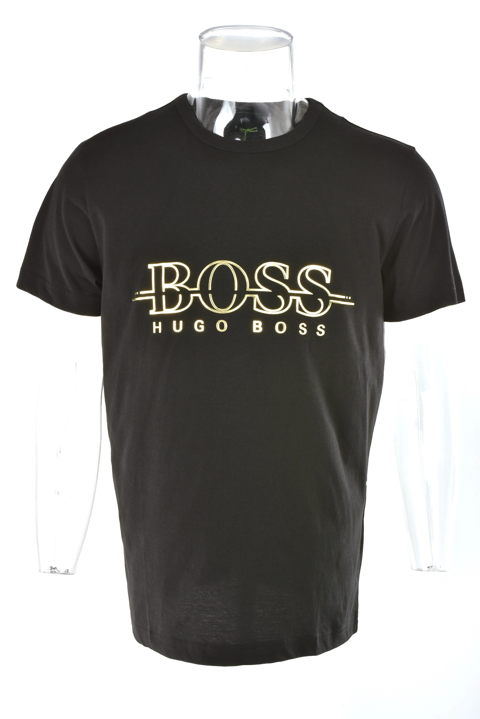 Hugo Boss 雨果博斯 19春夏 男士黑色纯棉短袖半袖圆领T恤 TEEGOLD-6415-001 商品