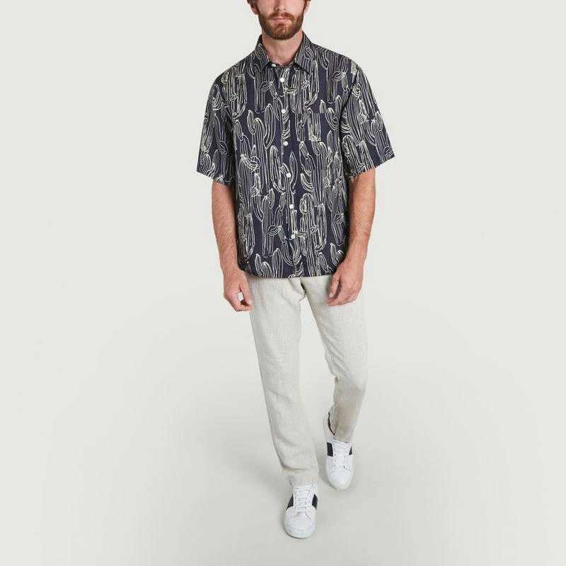 商品No Nationality 07|Hans SS 5034 Blouse Navy Print No Nationality 07,价格¥566,第4张图片详细描述