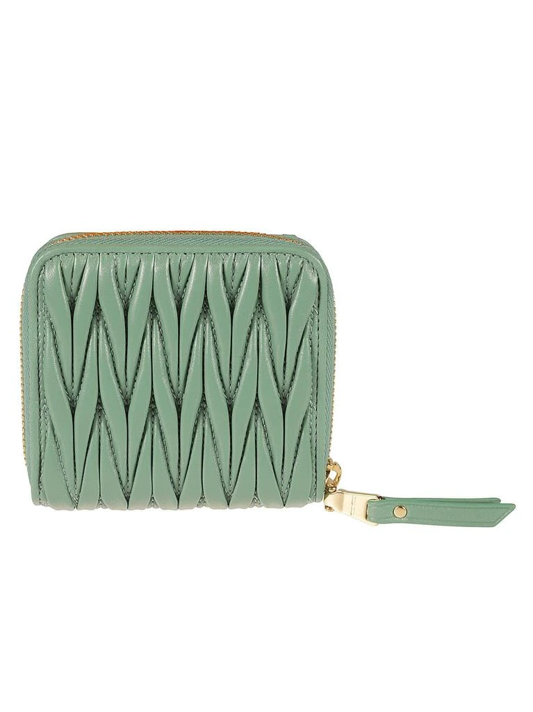 商品Miu Miu|Miu Miu Matelassé Zip-around Coin Purse - Women,价格¥5065,第2张图片详细描述