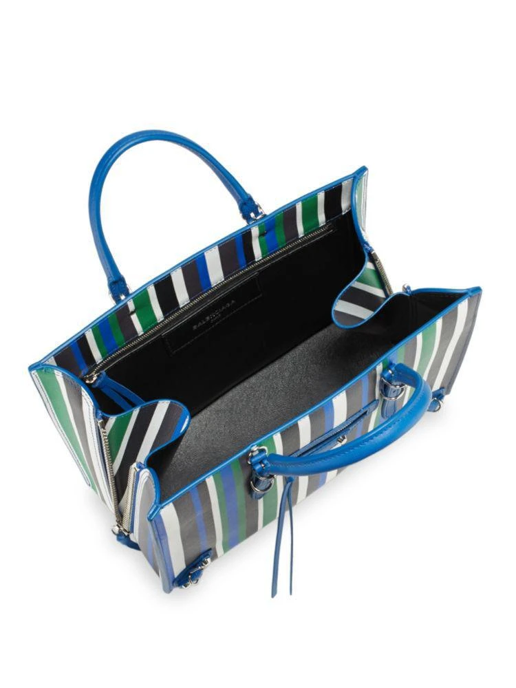 商品Balenciaga|Stripe Leather Tote Bag,价格¥7824,第2张图片详细描述