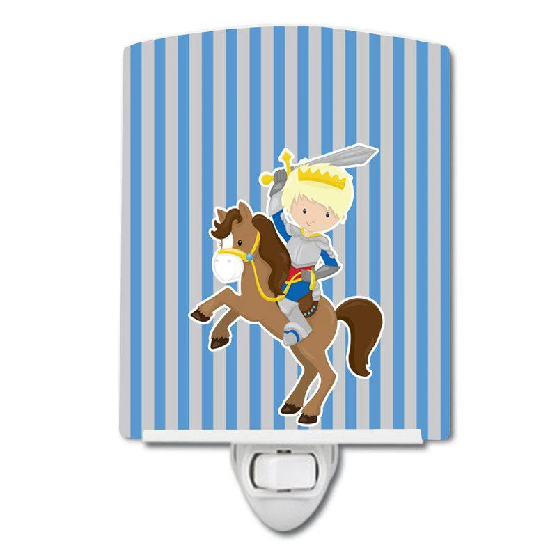 商品Caroline's Treasures|Blonde Boy Knight on Horse Ceramic Night Light,价格¥204,第1张图片