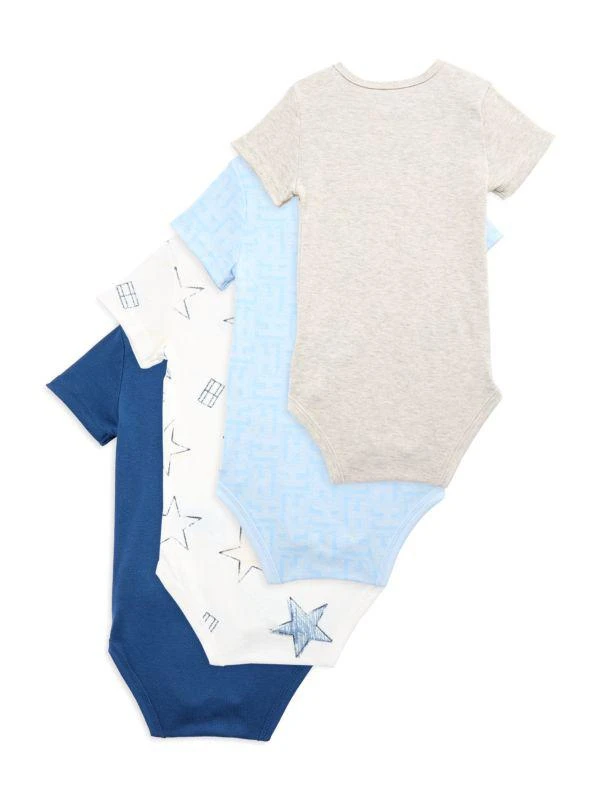 商品Tommy Hilfiger|Baby Boy's 4-Piece Bodysuit Set,价格¥98,第2张图片详细描述