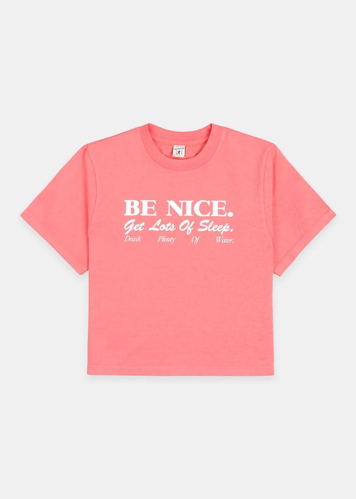 Sporty & Rich Stawberry Be-Nice Cropped T-Shirt商品第1张图片规格展示