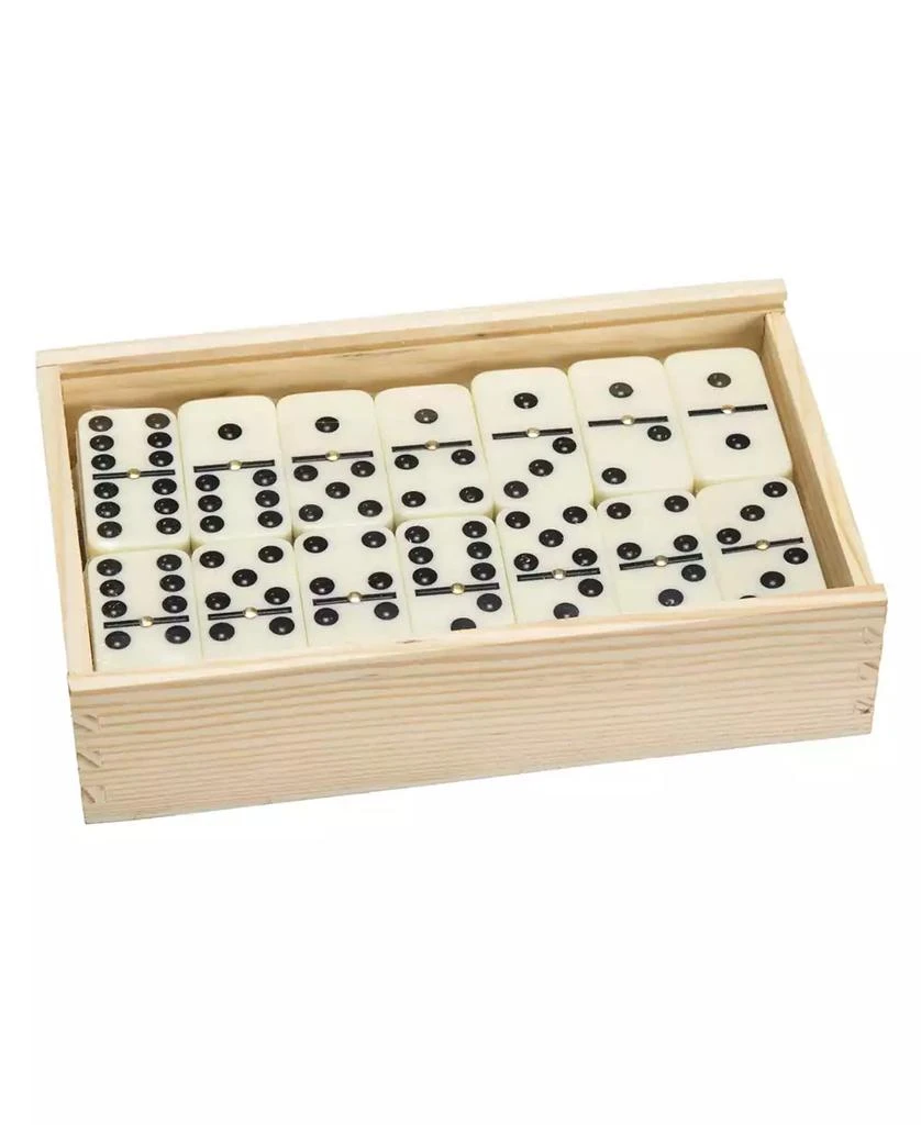 商品Trademark Global|Hey Play Premium Set Of 55 Double Nine Dominoes Wood Case,价格¥193,第1张图片