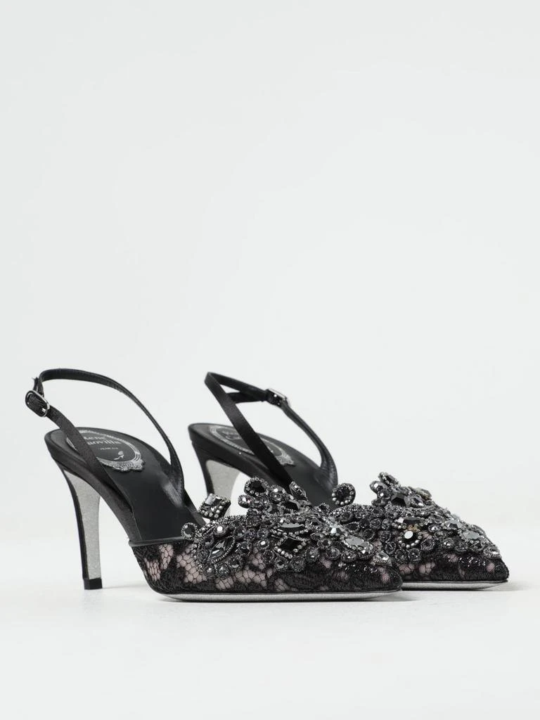 商品Rene Caovilla|René Caovilla Venetian slingbacks in lace with applications,价格¥5443,第2张图片详细描述