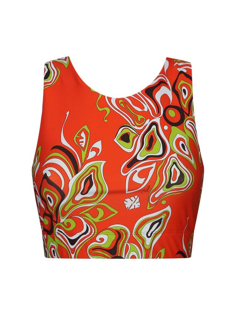 商品EMILIO PUCCI|Lycra Jersey Printed Bra Top,价格¥850,第1张图片