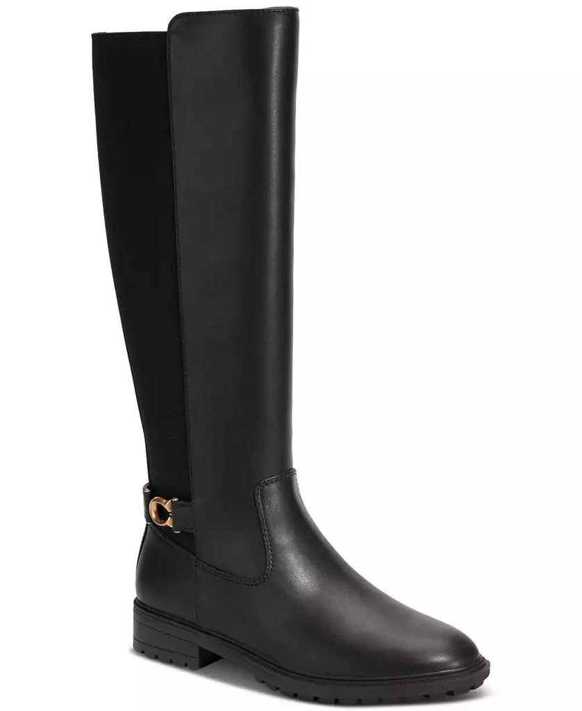 商品Coach|Women's Faith Knee High Lug Sole Riding Boots,价格¥1252,第1张图片