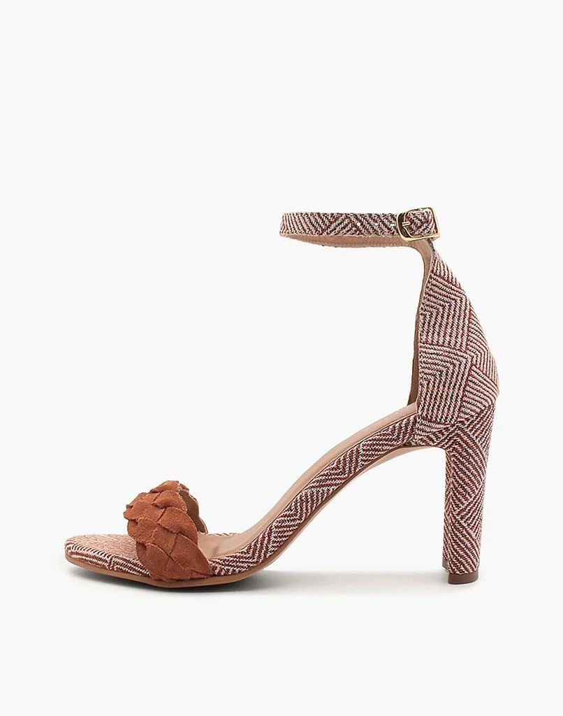 商品Madewell|KAANAS Ordu Suede Braid Heel with Ankle Strap,价格¥1022,第3张图片详细描述