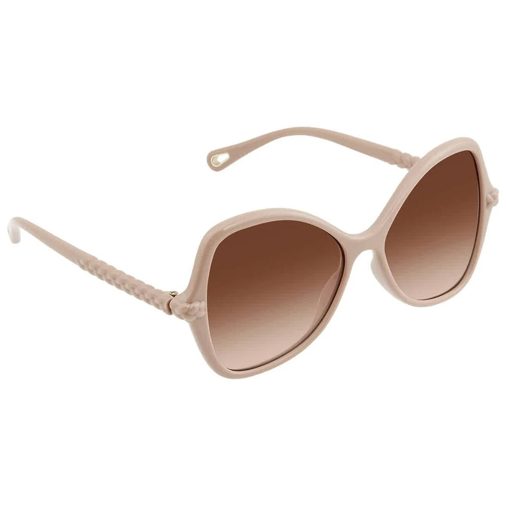 商品Chloé|Chloe Orange Gradient Butterfly Ladies Sunglasses CH0001S 002 56,价格¥1070,第1张图片