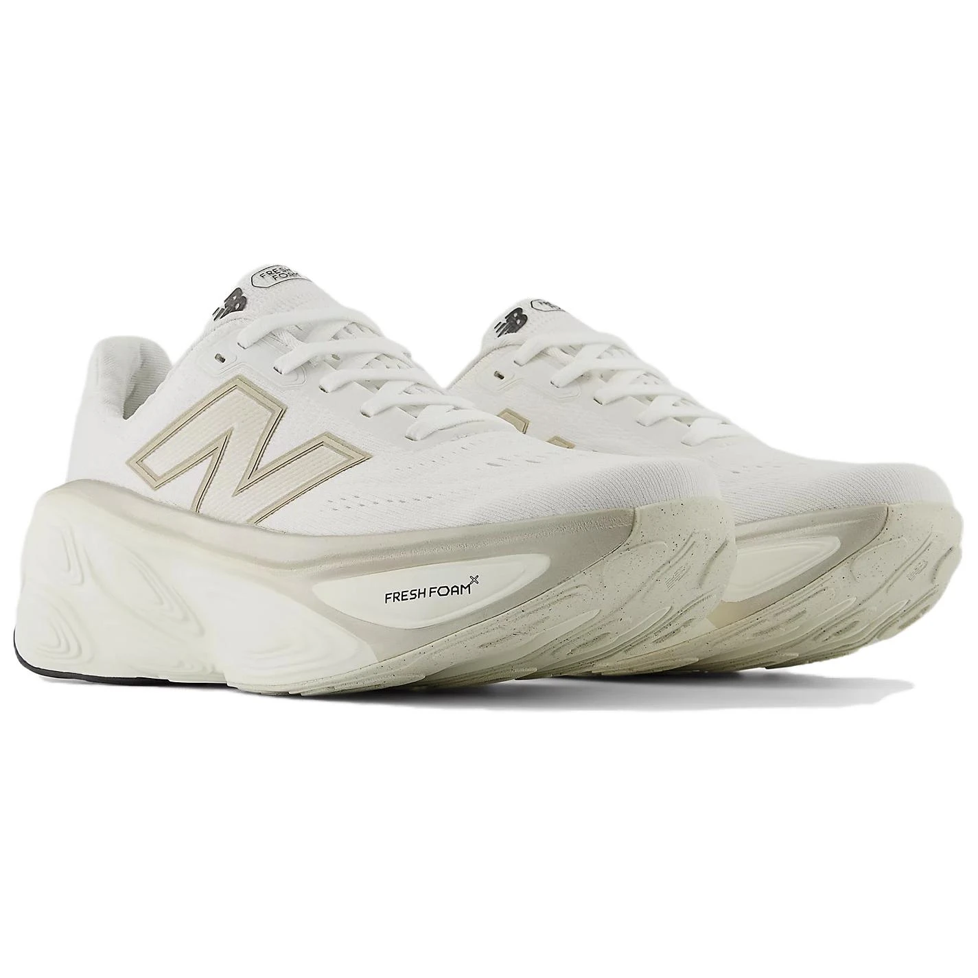 商品[国内直发] New Balance|NB Fresh Foam X More v5 柔软舒适防滑耐磨 低帮跑步鞋 女款 白色,价格¥978,第4张图片详细描述
