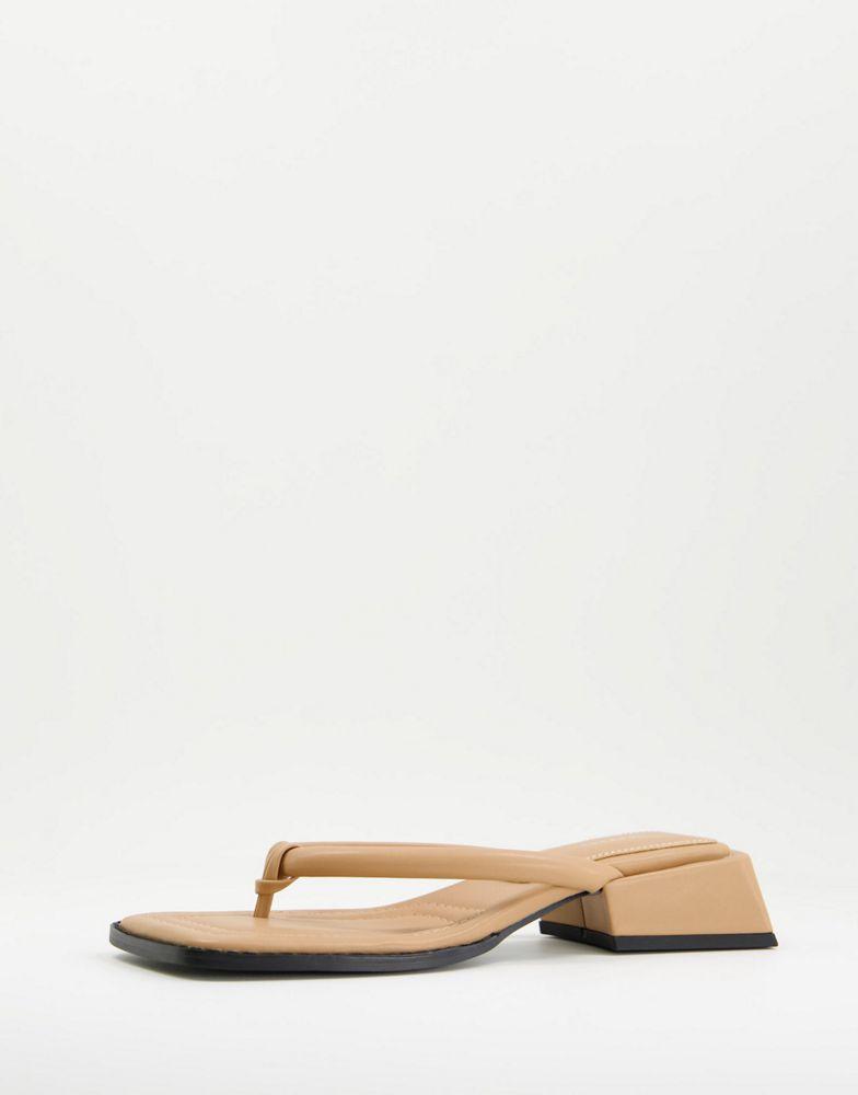商品Topshop|Topshop Pella toe post sandal in camel,价格¥259,第4张图片详细描述
