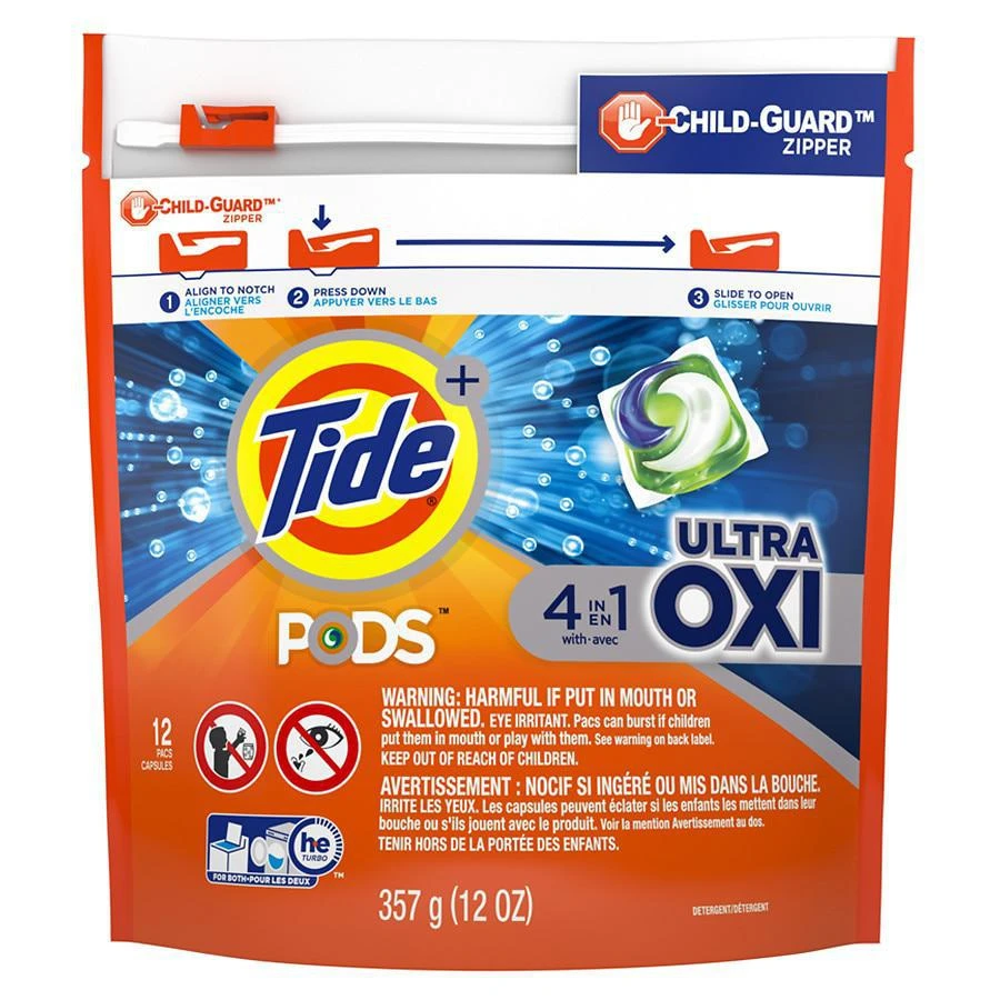 商品Tide|Pods Liquid Laundry Detergent  Pacs,  4-in-1 Ultra Oxi,价格¥41,第1张图片