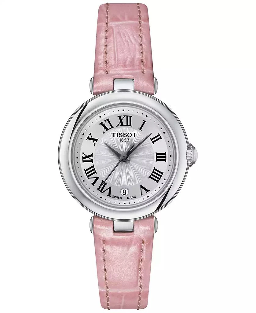 商品Tissot|Women's Swiss Bellissima Small Lady Pink Leather Strap Watch 26mm,价格¥3077,第1张图片