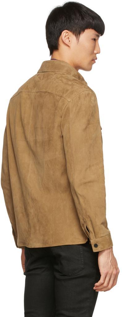 商品Yves Saint Laurent|Tan Suede Jacket,价格¥32414,第5张图片详细描述