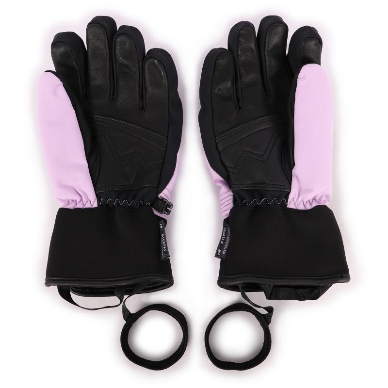 Logo ski gloves in lilac and black商品第2张图片规格展示
