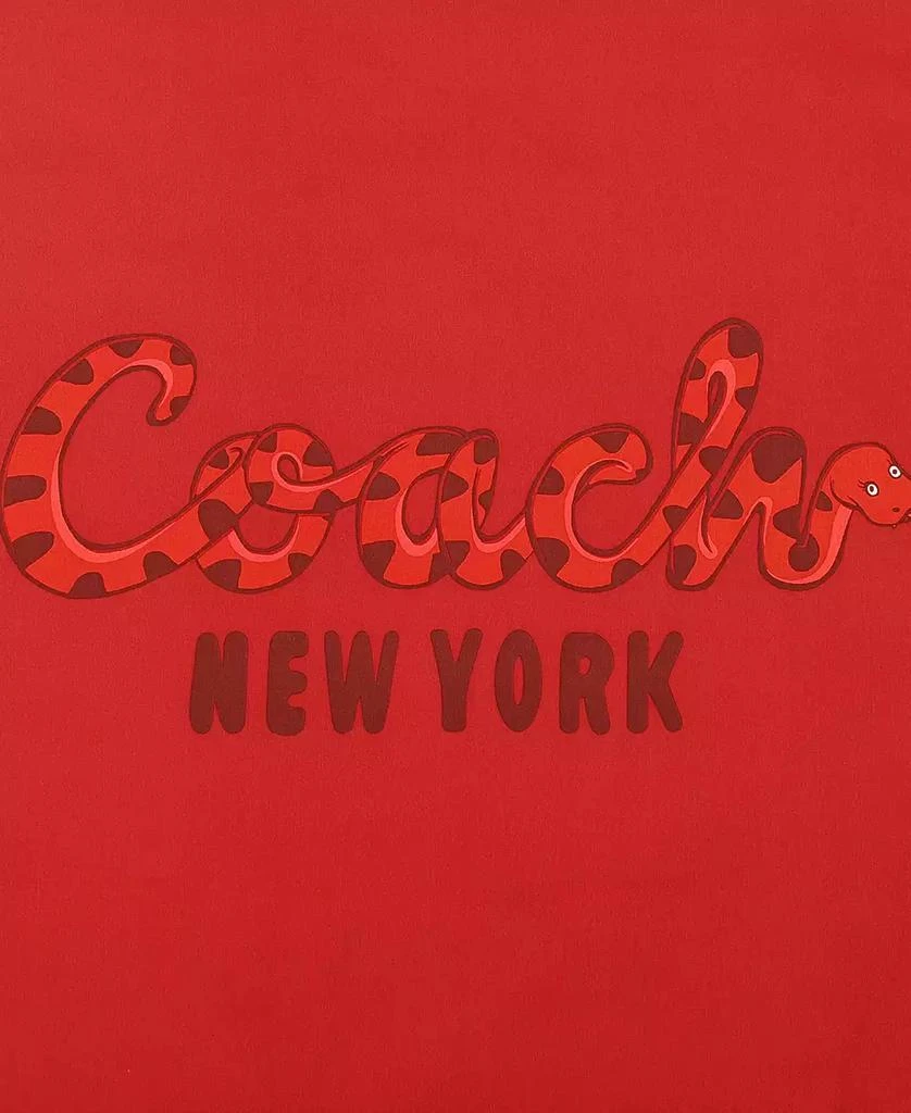 商品Coach|Women's Script Snake Printed Bandana Scarf,价格¥557,第4张图片详细描述